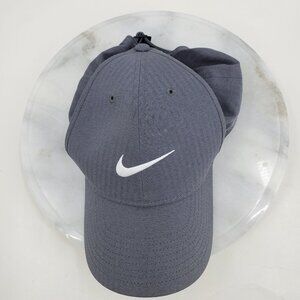 Nike Legacy 91 Dri Fit Grey Strap Back Embroidered Logo Baseball Cap Hat